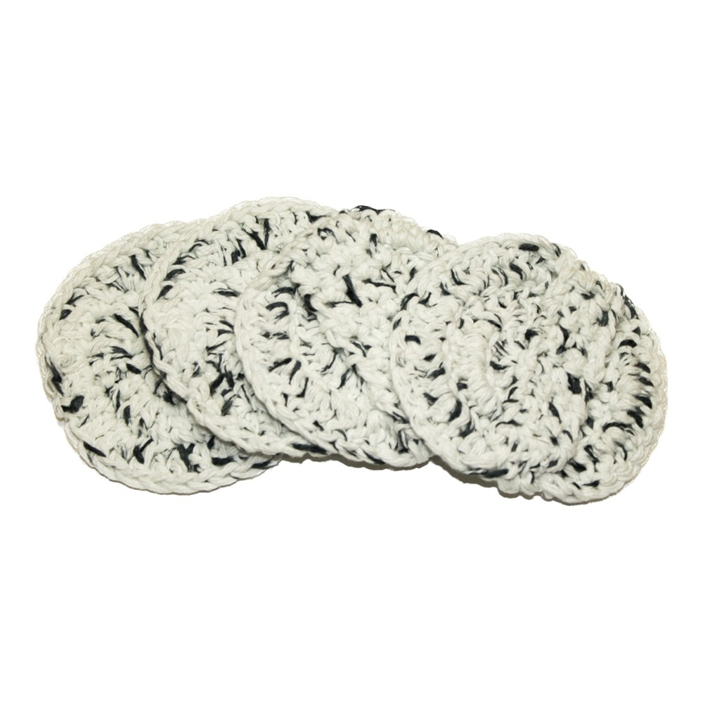 Crocheted Facial rounds Set of 10 100% Cotton Soft & Reusable